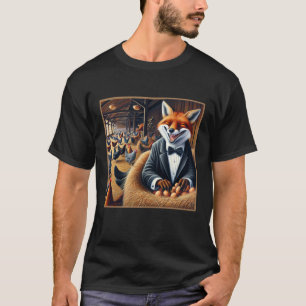 Lönnstekt konst Fox i Hen House Stealing Eggs T Shirt