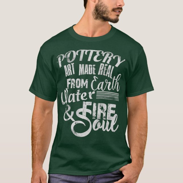 Lönnstenshjul Ceramics Clay Kiln Earth T Shirt (Framsida)