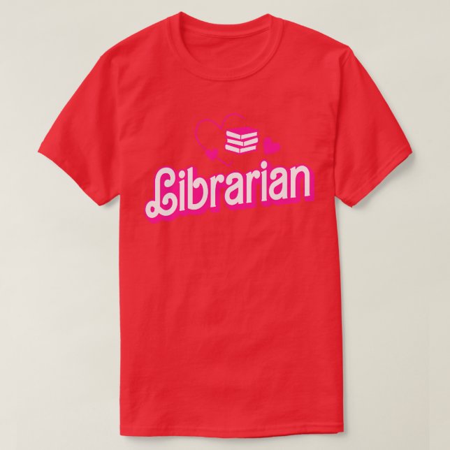 Lönnstift för bibliotekarier Bibliotek Funny Libra T Shirt (Design framsida)