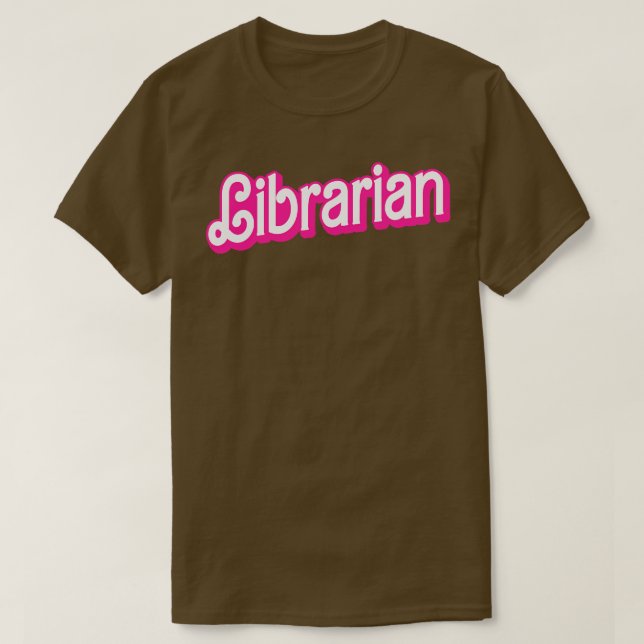 Lönnstift för bibliotekarier Bibliotek Funny Libra T Shirt (Design framsida)