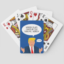 Lönny Donald Trump tecknad poker-kort