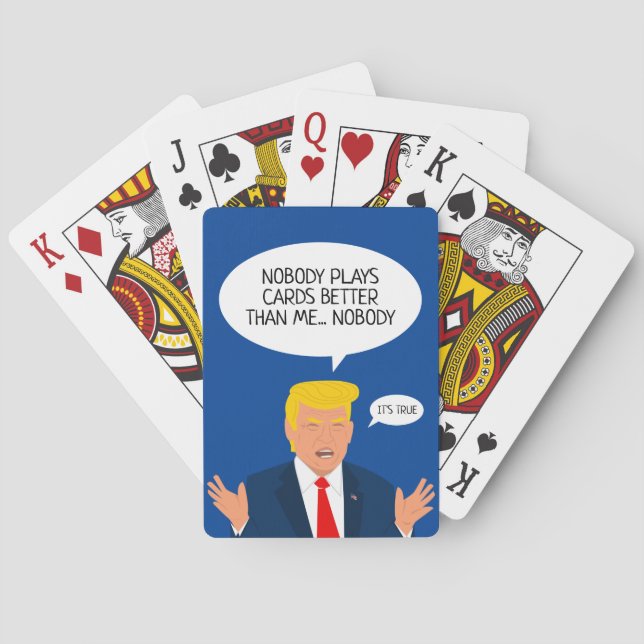 Lönny Donald Trump tecknad poker-kort Casinokort (Baksidan)