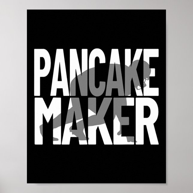 Lönny fotbollspelare Meme Lineman Pancake Maker Poster (Framsidan)