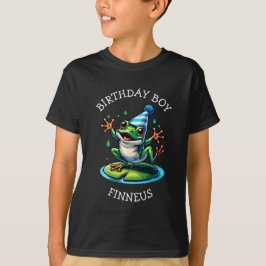 Lönny Frog ThGodt Birthday Boy T Shirt