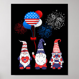 Lönnyamerikanska Gnomes-Coolan 4:e juli-dagen ober Poster