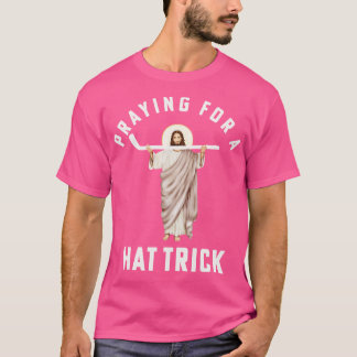 Lönnyj Jesus Hockey Religiösa Hockey Praying för e T Shirt