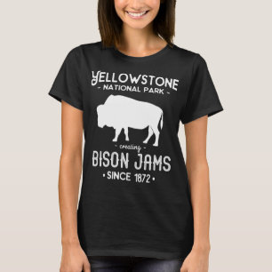Lönnyj Yellowstone nationalpark Skapande Bison Syl T Shirt