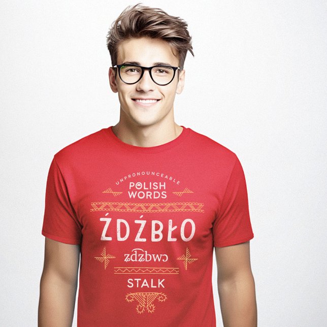 Lönnypolska språkgåvor Stalk T-Shirt (Funny Polish Language Gifts Stalk T-Shirt)