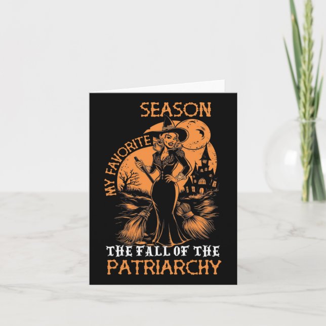 Lönnyttigt feministiskt vinklande min favoritsäson kort (Framsida)