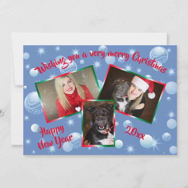 Lönnyttigt fotopatset Nutcracker Hälsning Julkort (Baksida)