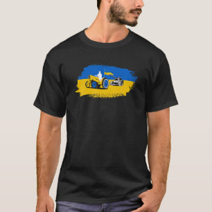 Lönnyttigt ukrainskt lantbruk Steals Tank jag står T Shirt