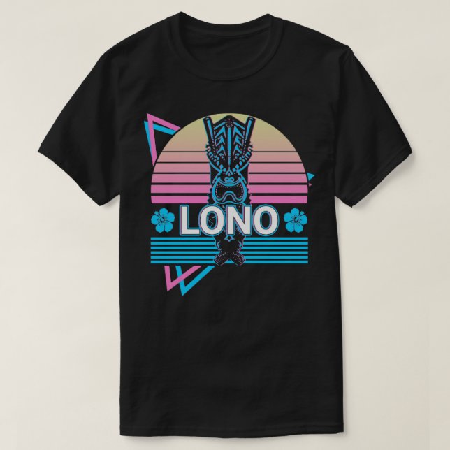Lono Hawaiian Gud Ancient Hawaiian Mythology Retro T Shirt (Design framsida)
