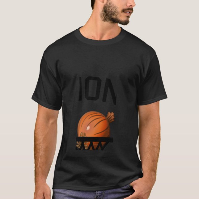 Lönon som går in i Basketball Net ORIGINAL T Shirt (Framsida)