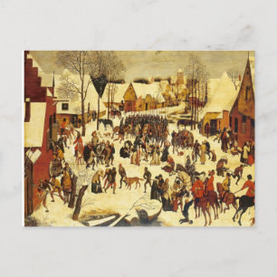 Lons le Saunier Museum Breughal vinterscen Vykort