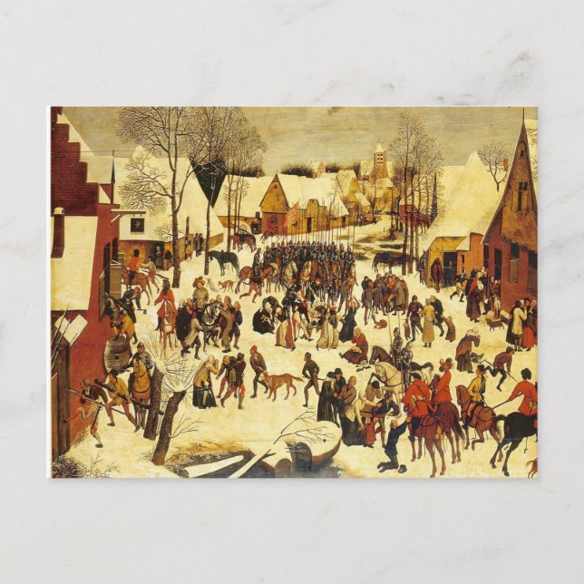 Lons le Saunier Museum Breughal vinterscen Vykort (Framsida)