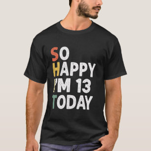 Lönsam 13 år gammal födelsedagskalas Vintage så Ly T Shirt