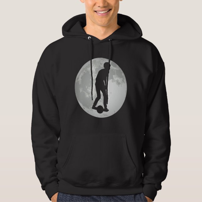 Lönsam 1-hjulskateboard Flyter på M Hoodie (Framsida)