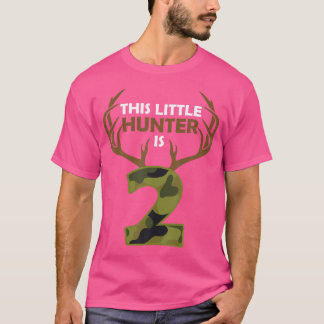 Lönsam 2:a födelsedag 2 år gammal Hjort Hunter-gåv T Shirt