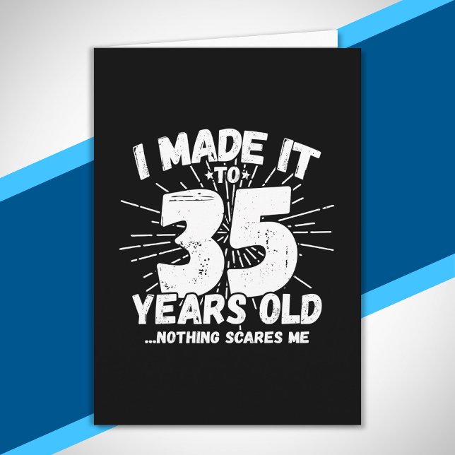Lönsam 35e Birthday Quote Sarcastic 35 Year Old Kort (Skapare uppladdad)