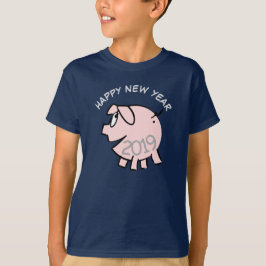 Lönsam 3 Tecknader Illustration Gris År 2019 Kids  T Shirt