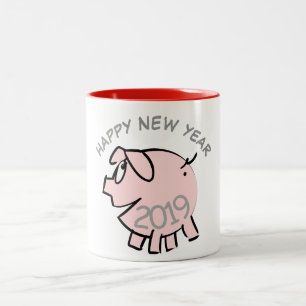Lönsam 3 Tecknader Illustration Gris År 2019 Mugg