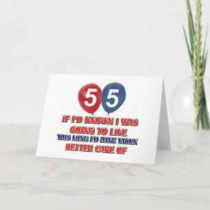 Lönsam 55-årsdag kort