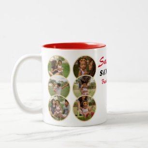 Lönsam 6-pack Mamma Bod 6 foton ♥ Bästa Mamma någo Två-Tonad Mugg