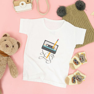 Lönsam 80s Music Retro-kassettband T Shirt