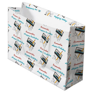 Lönsam 80s Music Retro-kassettbandsdag Namn