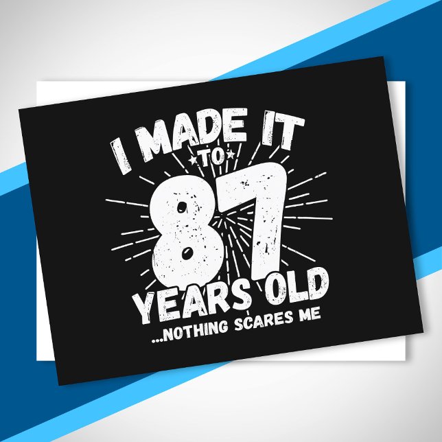 Lönsam 87:e födelsedagsoffert Sarcastic 87-åring Vykort (Skapare uppladdad)