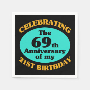 Lönsam 90:e Birthday Gag Gift Pappersservett