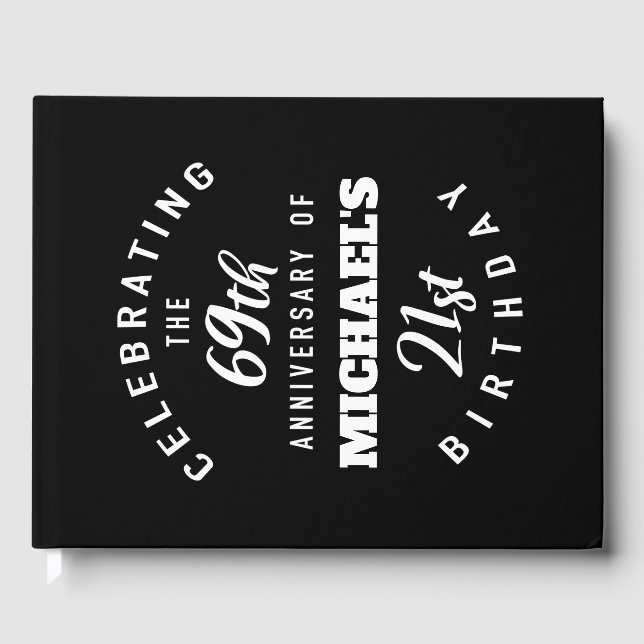 Lönsam 90:e Personlig på födelsedagen Gästböcker (Framsida)