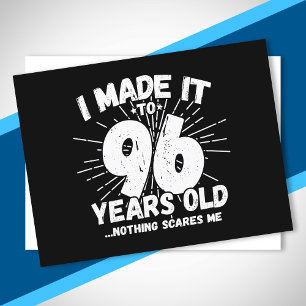 Lönsam 96:e födelsedagsoffert Sarcastic 96-årig Vykort