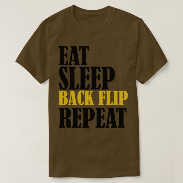 Lönsam Acrobat Eat Soat Back Repeat sport gym acro T Shirt (Design framsida)