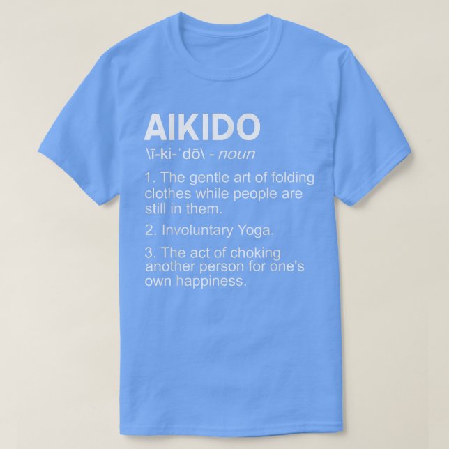 Lönsam Aikido-design, d.v.s. Aikido-nuet Gi T Shirt (Design framsida)