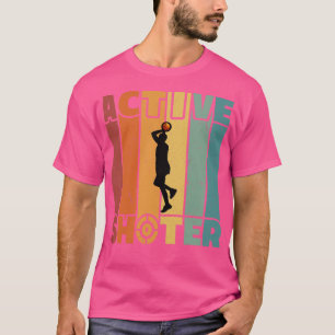 Lönsam aktiv Shooter-basket som spelar för Basket T Shirt