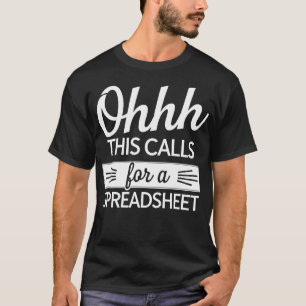 Lönsam aktuariell kalkylbladsanalysoffert t shirt