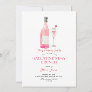 Lönsam Alcohol Galentine's Day Party Brunch Middag Inbjudningar