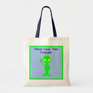 Lönsam Alien Sci-Fi-Tecknad Extraterrestrial Art Tygkasse