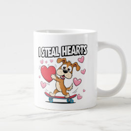 Lönsam Alla hjärtans dag - Cute, Modern och humori Jumbo Mugg