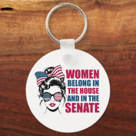 Lönsam amerikansk feministisk citattecken nyckelring