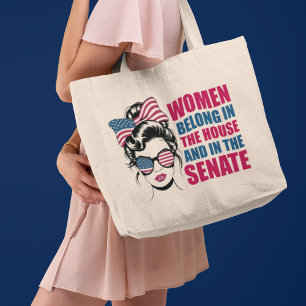 Lönsam amerikansk feministisk citattecken tygkasse