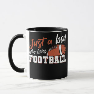 Lönsam amerikansk fotbollsspelare Bara en pojke so Mugg
