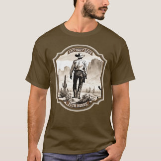 Lönsam amerikansk western cowboyhäst för borttappa t shirt