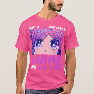 Lönsam Anime Girl är bara en flicka som Kärlek Ani T Shirt