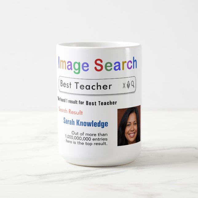 Lönsam Anpassningsbar Best Teacher Search Gift Mug Kaffemugg (Center)