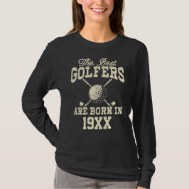 Lönsam Anpassningsbar Golf Year Born Namn T Shirt