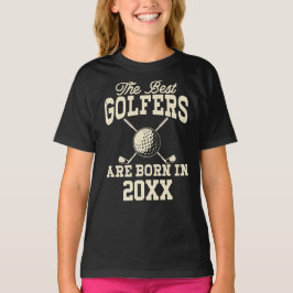 Lönsam Anpassningsbar Golf Year Born Namn T Shirt