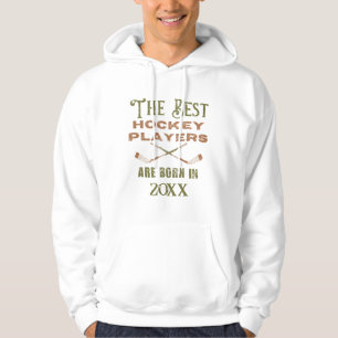 Lönsam Anpassningsbar Hockey-födelsedag Hoodie