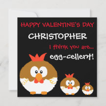 Lönsam Anpassningsbar Personlig Chicken Valentines